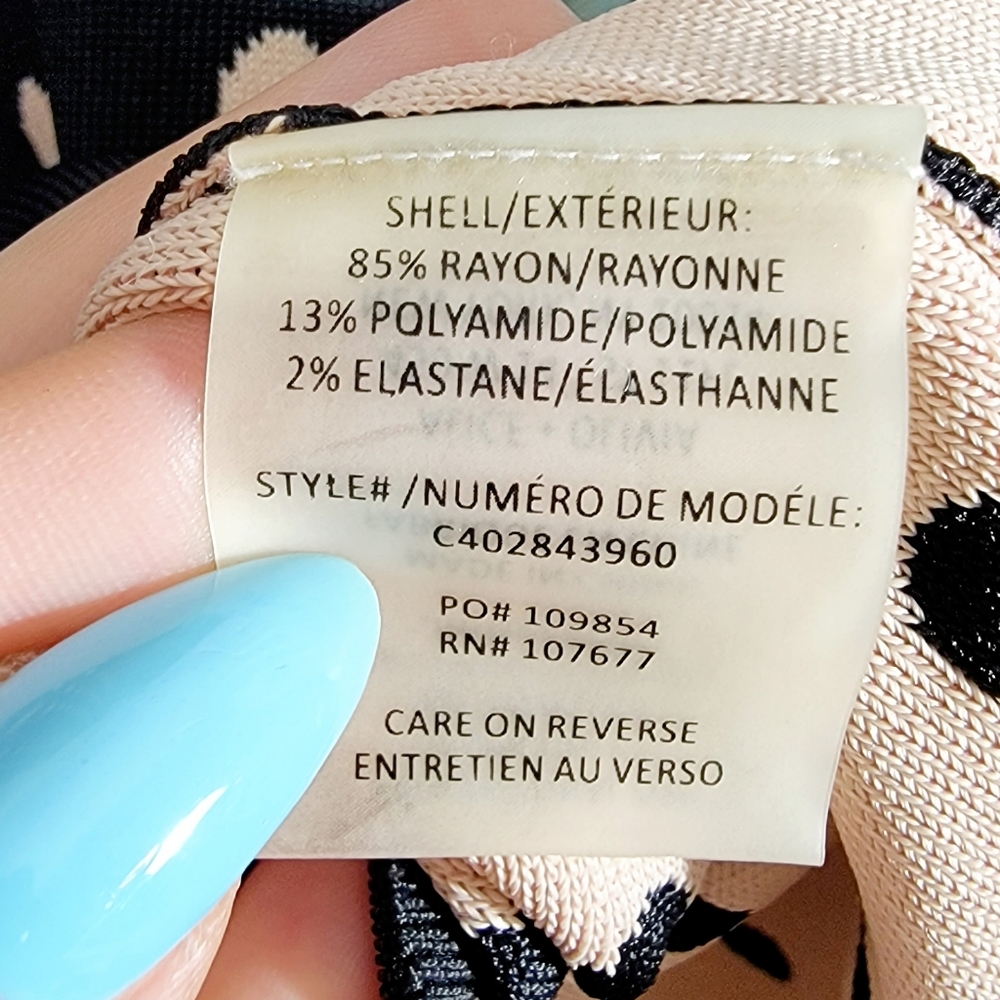 Alice + Olivia Marta Fitted Jersey Sleeveless Black and Cream Polka-dot Dress 6 - Picture 5 of 8